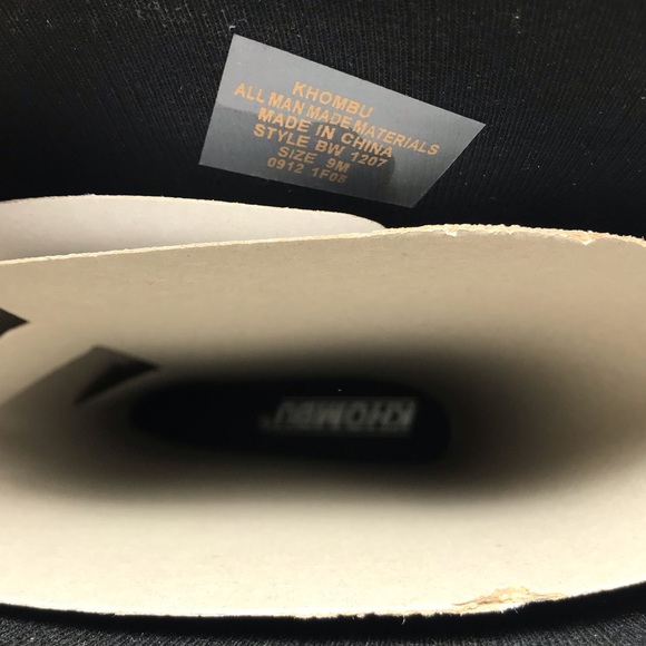 Khombu Lacey Black Rubber Wedge Heel Rain Boots Size 9 NIB - Picture 12 of 12